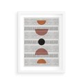 Plakat w ramie 30x40 - Plakat w Stylu Abstrakcji - geometryczna grafika, plakat - rama biała