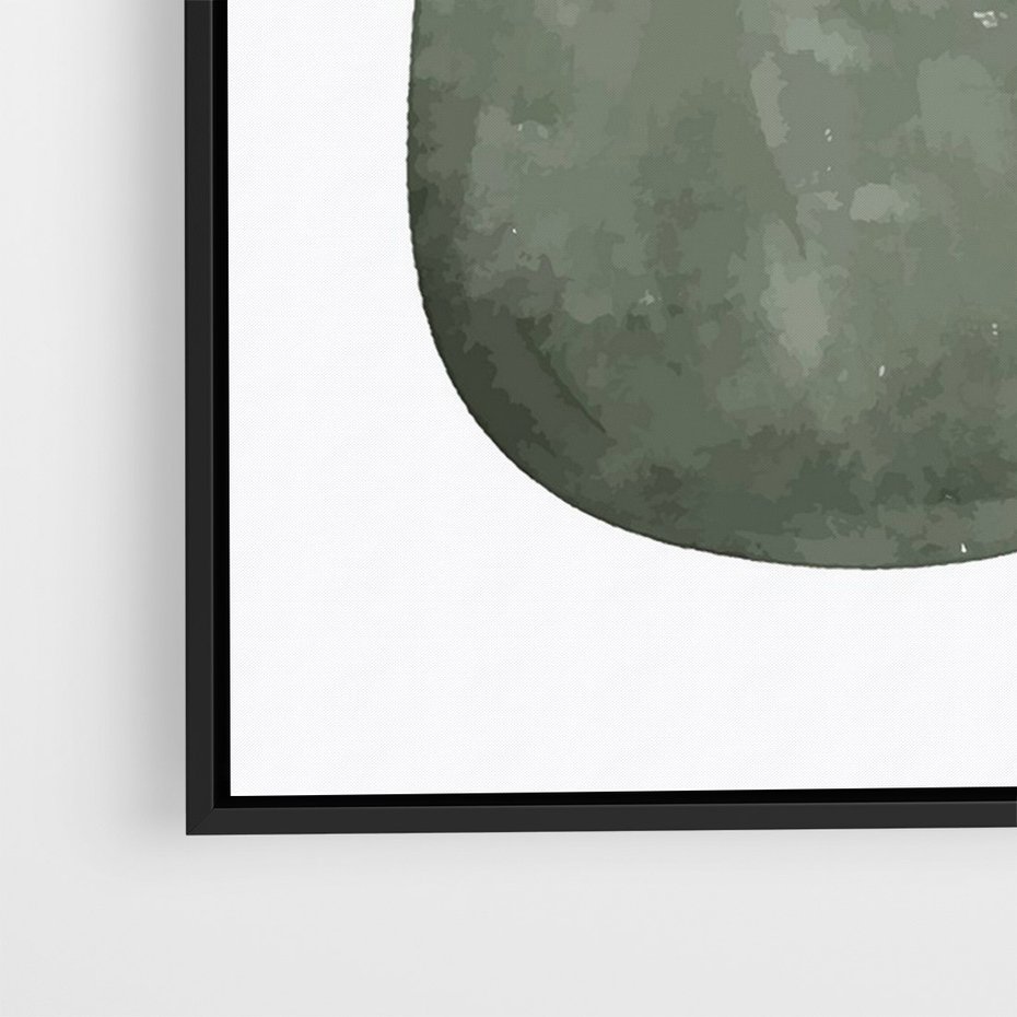 Obraz w ramie 50x70 - Owocowe Boho Inspiracje - minimalistyczny plakat, gruszka - rama czarna