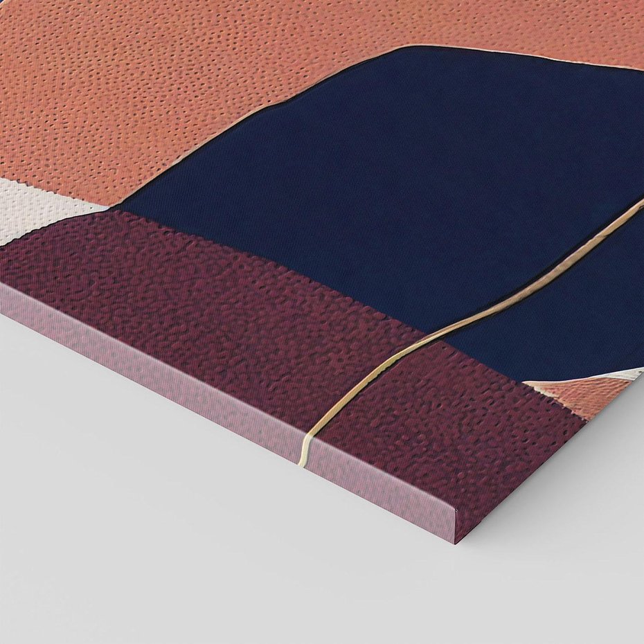 Obraz na płótnie 80x120 - Abstrakt Marsala - nieregularne plamy, kształty