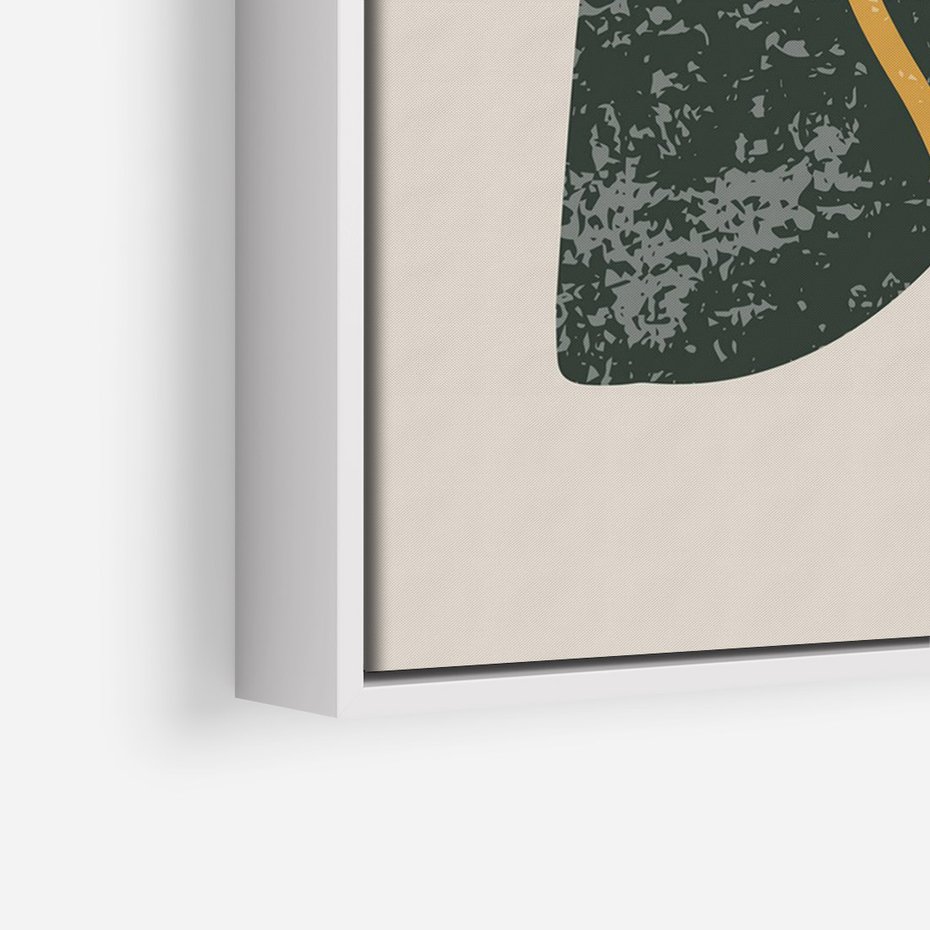 Obraz w ramie 80x120 - Nowoczesne Dialogi Materii - nowoczesny plakat, abstrakcyjne kształty - rama biała