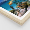 Plakat w ramie 30x40 - Podwodna rafa koralowa: kolorowy oceanowy świat - rafa, koralowa - rama drewno