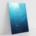 Obraz na płótnie 50x70 - Gra Bąbelków - woda, bąbelki
