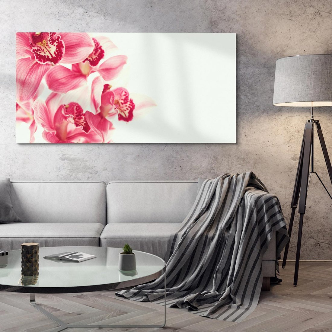 Obraz na płótnie 120x60 - Orchidea - delikatne kwiaty - orchidea, kwiaty
