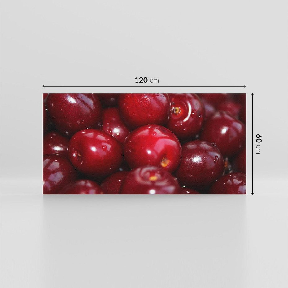 Obraz na płótnie 120x60 - Wiśnie Owocowa Rozkosz - wiśnie, owoce