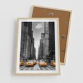 Plakat w ramie 50x70 - Wibracje Nowego Jorku - miasto, Nowy Jork - rama drewno