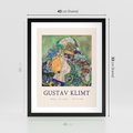 Plakat w ramie 40x50 - Sztuka z Reprodukcją G. Klimta - Gustav Klimt, reprodukcja - rama czarna