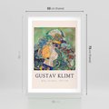 Plakat w ramie 50x70 - Sztuka z Reprodukcją G. Klimta - Gustav Klimt, reprodukcja - rama biała