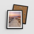 Plakat w ramie 40x50 - Spacer Wśród Przyboju - dróżka, morze - rama czarna