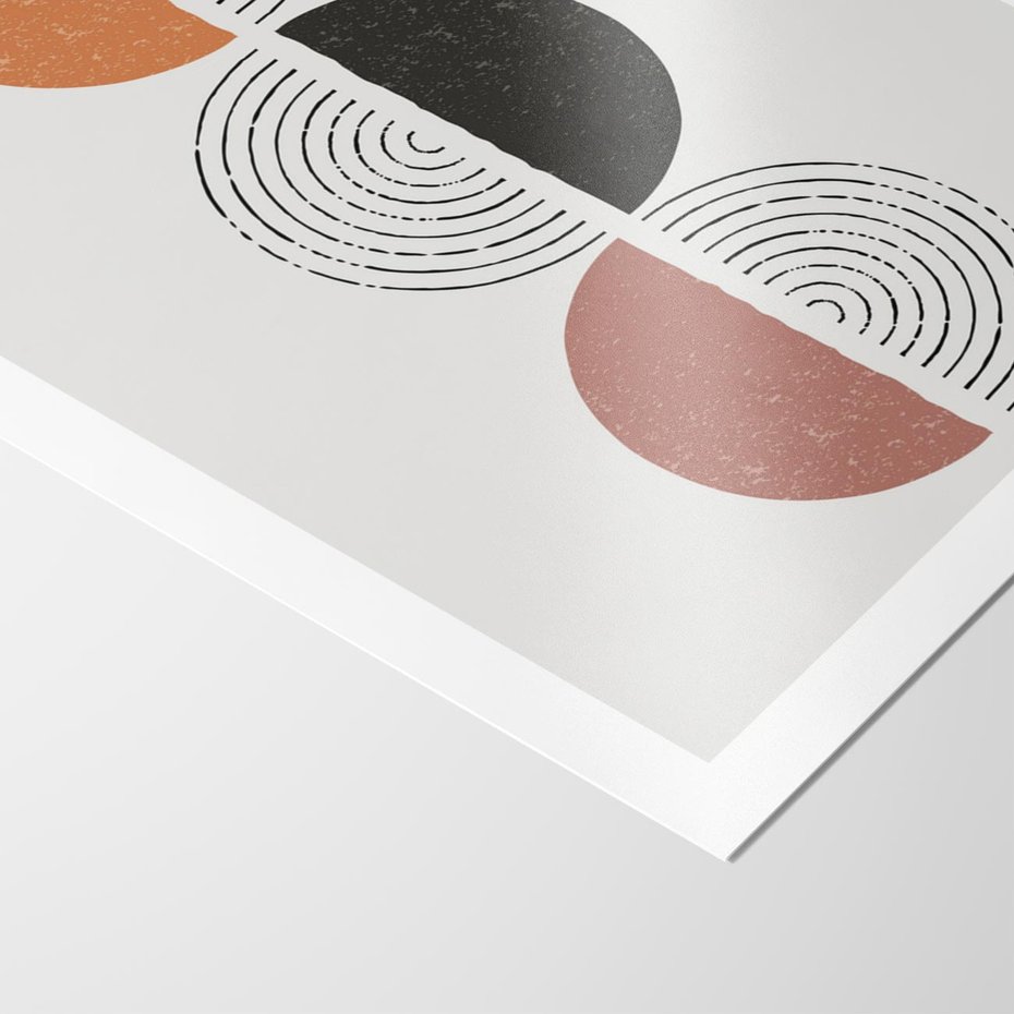 Plakat bez ramy 30x40 - Eksperymenty z Geometrią - geometryczny plakat, sztuka nowoczesna