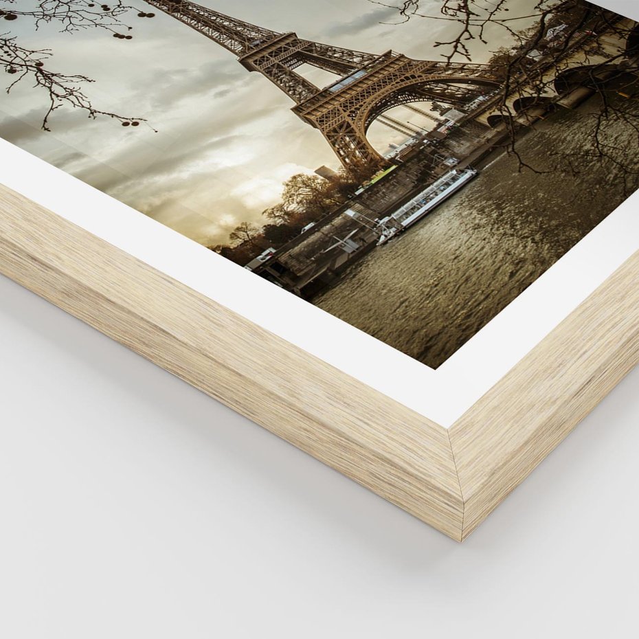 Plakat w ramie 50x70 - Uroczystość w Paryżu - Paryż, wieża - rama drewno