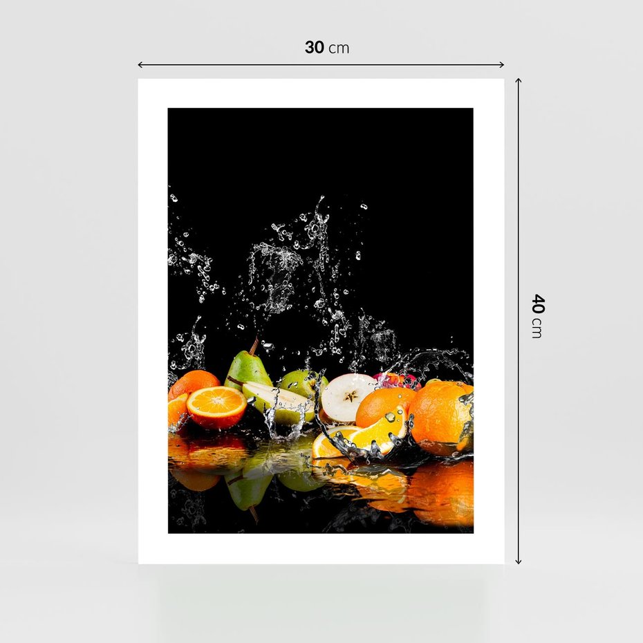 Plakat bez ramy 30x40 - Owoce w Restauracji - owoce, kuchnia