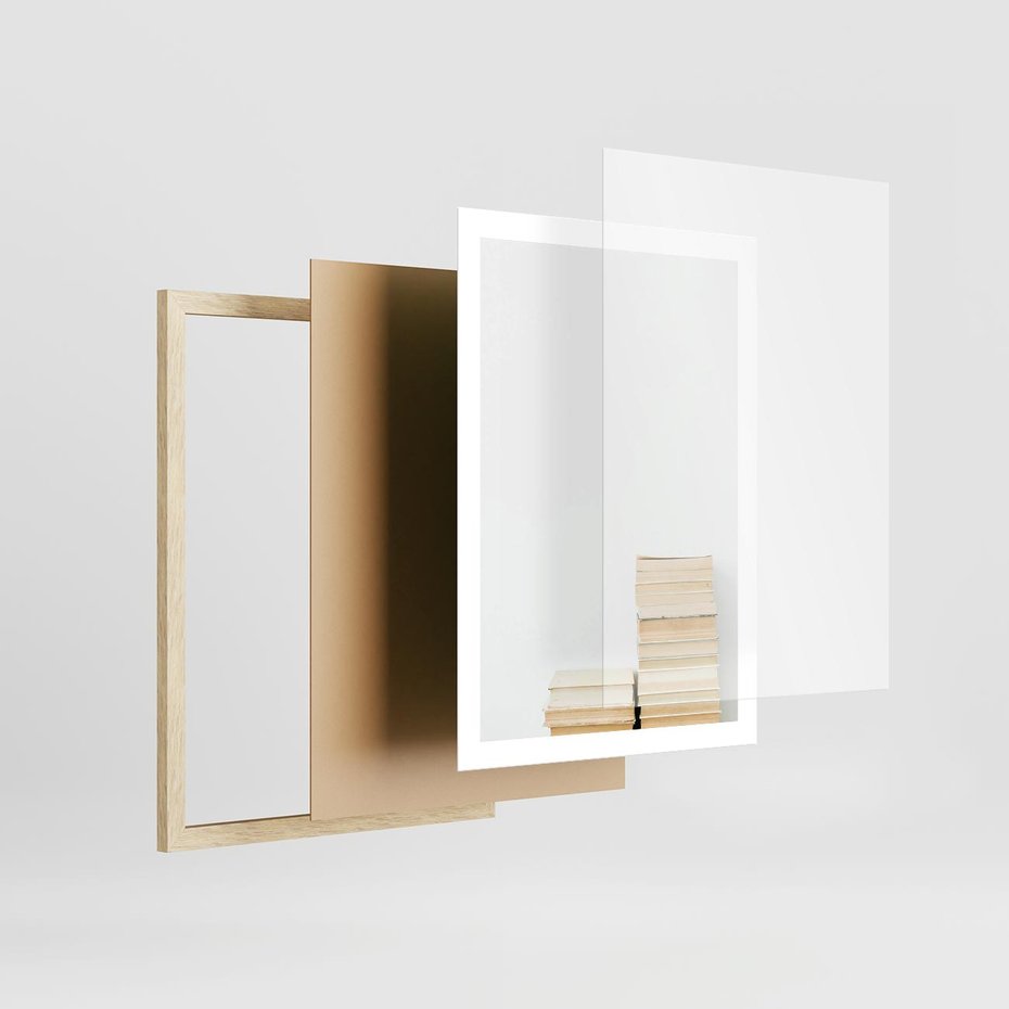 Plakat w ramie 50x70 - Stos Zakurzonych Opowieści - stos książek, ksiązki na stosie - rama drewno