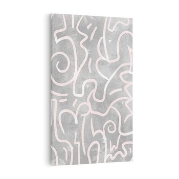 Obraz na płótnie 70x100 - Sploty odblasków i zawirowań - abstrakcyjne rysunki, wzorek