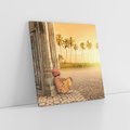 Obraz na płótnie 80x80 - Duch Indyjskiej Yogi - Indie, Azja