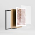 Plakat w ramie 30x40 - Wyjątkowa Stylizacja - marmur, złoto - rama czarna