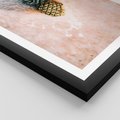 Plakat w ramie 40x50 - Egzotyczna Plaża - ananas, na plaży - rama czarna