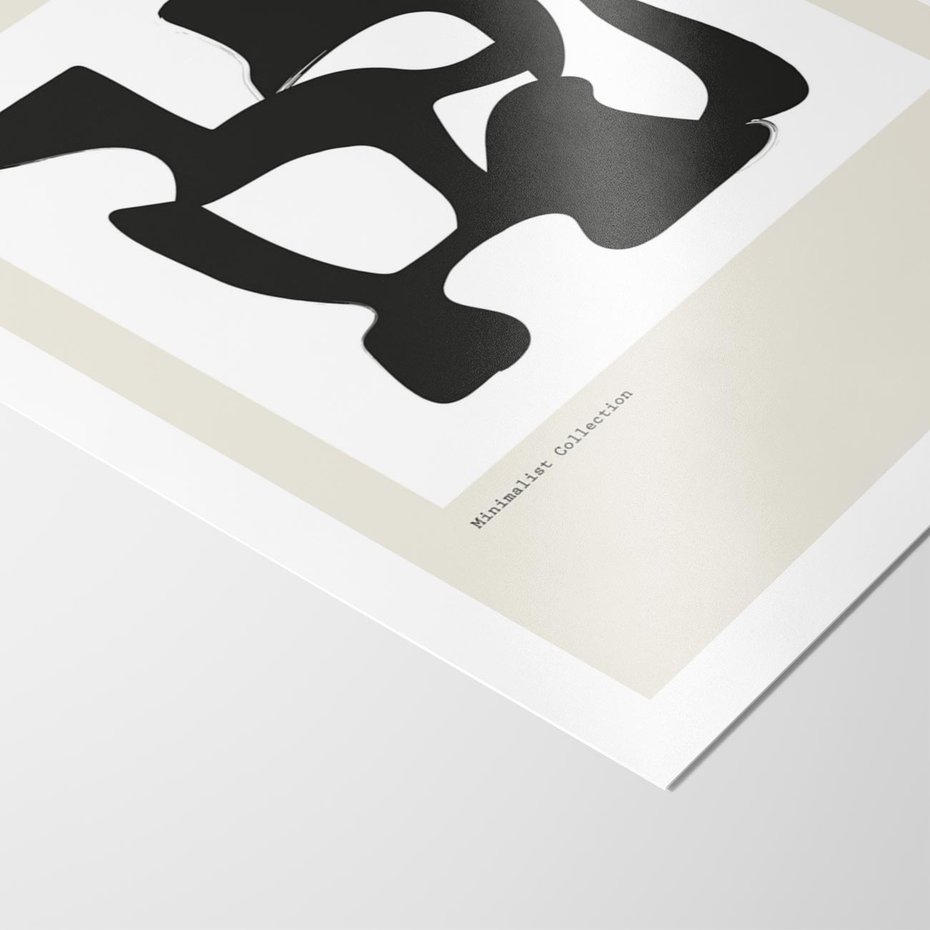 Plakat bez ramy 50x70 - Boho Szepty - boho plakat, minimalizm