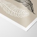 Plakat bez ramy 21x30 - Spleciona Harmonia - sztuka nowoczesna, białe i czarne pióro
