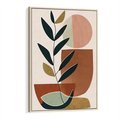 Obraz w ramie 50x70 - Migocące Boho Wnętrza - boho obraz, abstrakcja - rama drewno