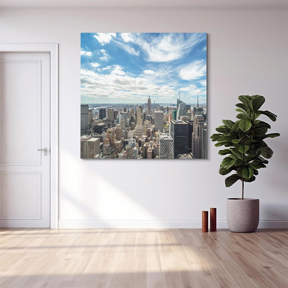 Obraz na płótnie 40x40 - Nowy Jork: Miasto niekończących się możliwości - Nowy York, USA