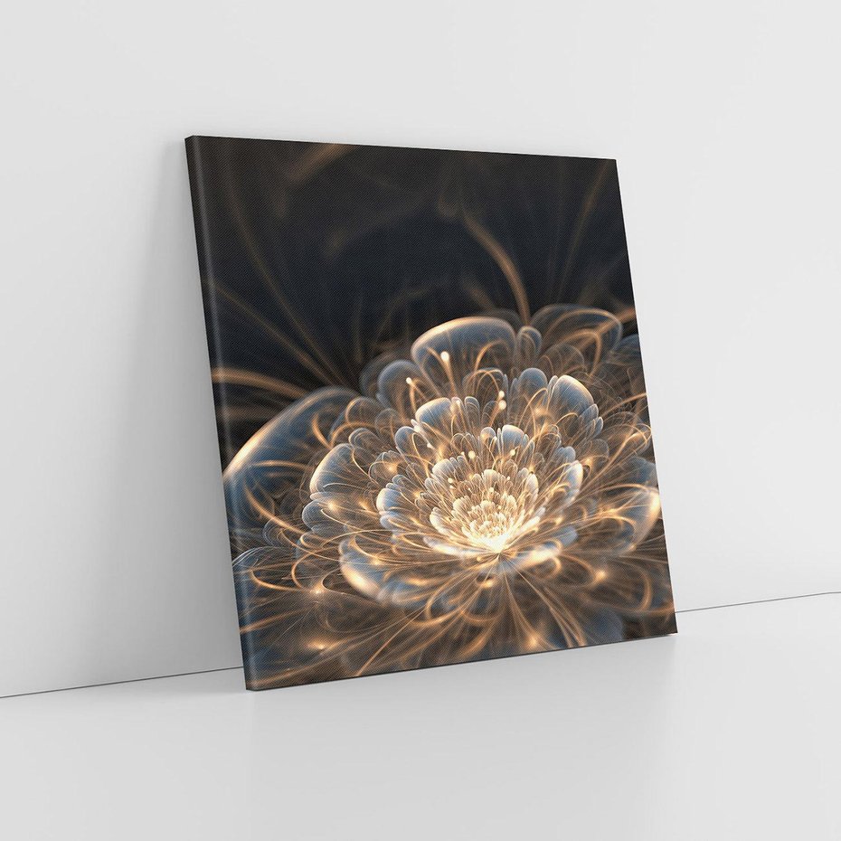 Obraz na płótnie 30x30 - Nowoczesny Kwiat - kwiat, nowoczesny