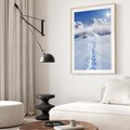Plakat w ramie 30x40 - Magia zimowych gór - zima, góry - rama drewno