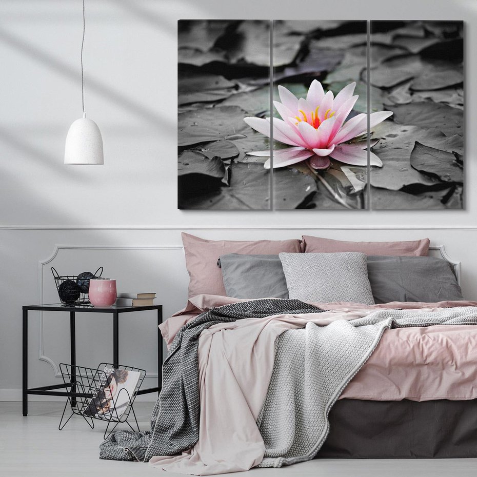 Obraz na płótnie 120x80 - Liliowy kwiat - lilia, kwiat