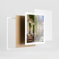 Plakat w ramie 40x50 - Zaklęta Przestrzeń - uliczka, perspektywa - rama biała
