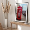 Plakat w ramie 40x50 - Londyńska budka telefoniczna - budka, telefoniczna - rama czarna