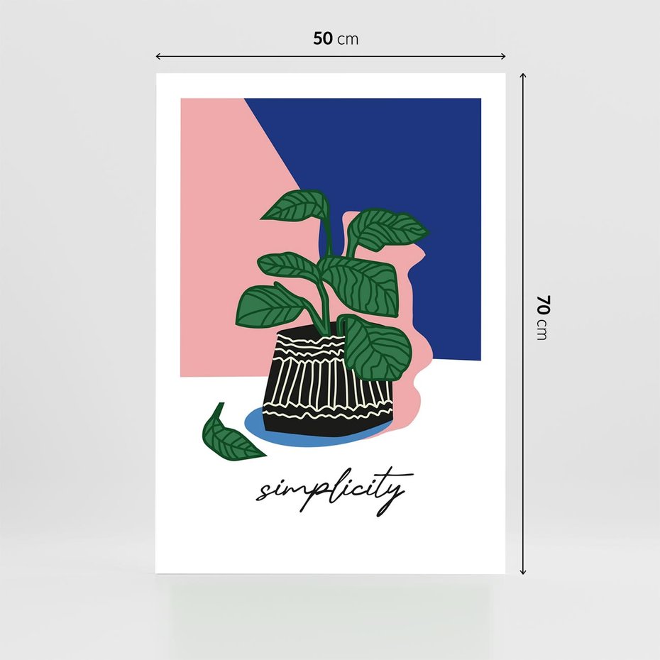 Plakat bez ramy 50x70 - Tajemnicze Wibracje - tygrys, kwiaty