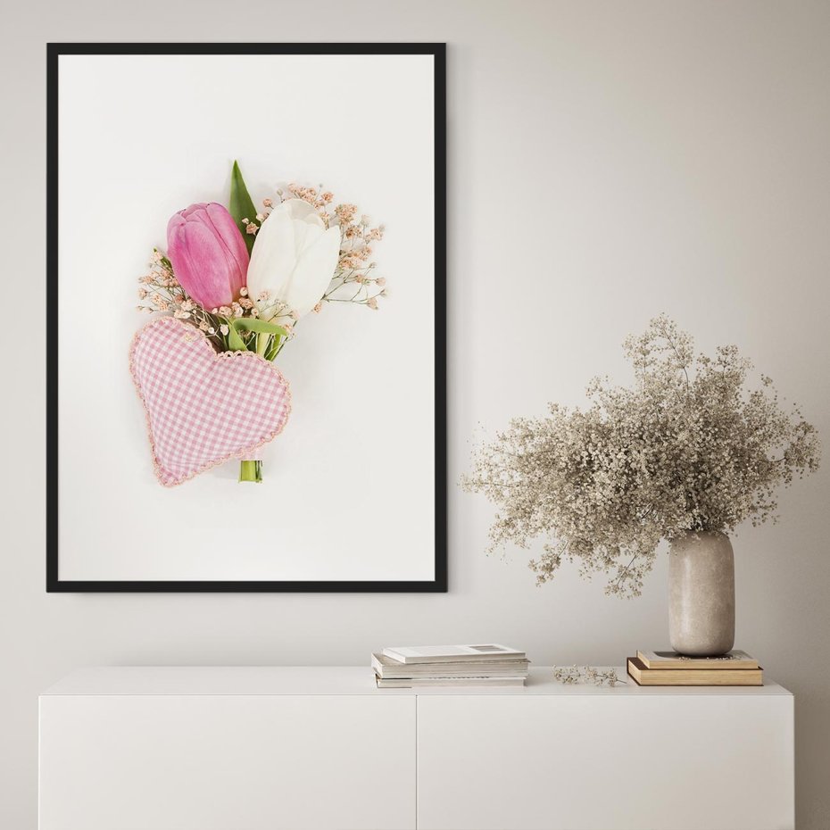 Plakat bez ramy 21x30 - Kolorowa Harmonia - kwiaty, bukiet