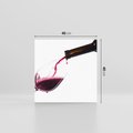 Obraz na płótnie 40x40 - Radość w smaku wina - wino