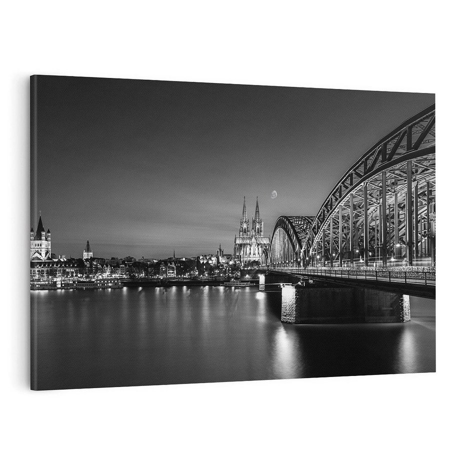 Obraz na płótnie 70x50 - Harmonia architektury - most, Niemcy