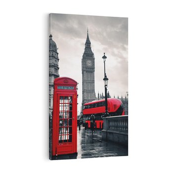 Obraz na płótnie 80x120 - Londyński Klimat Telefoniczny - Londyn, telefon