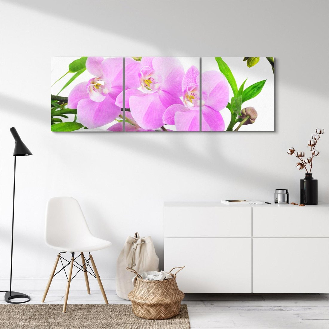 Obraz na płótnie 150x50 - Orchidea w SPA - spa, orchidea