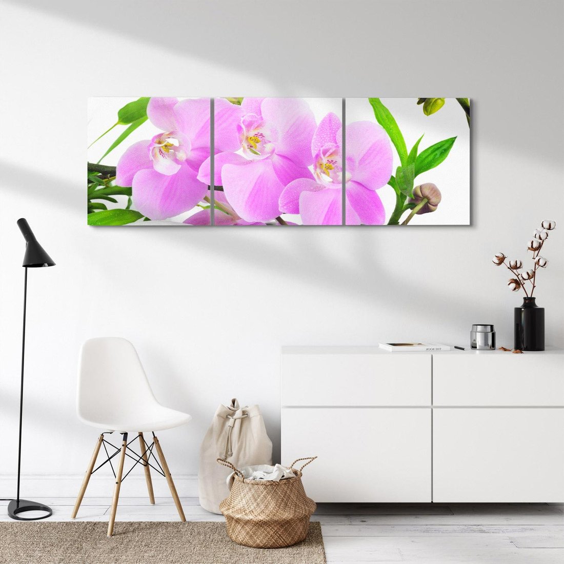 Obraz na płótnie 90x30 - Orchidea w SPA - spa, orchidea