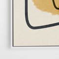 Obraz w ramie 80x120 - Rozkwitające Formy - abstrakcyjne nieregularne kształty, minimalistyczny plakat - rama biała