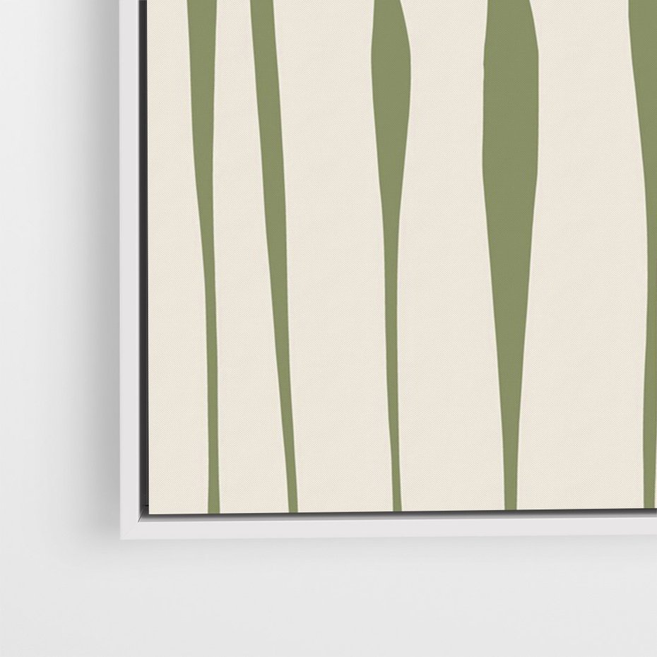 Obraz w ramie 70x100 - Akwarelowe Echa Przyrody - kwiaty, nowoczesny plakat - rama biała