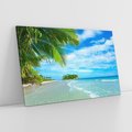 Obraz na płótnie 120x80 - Ucieczka do Raju - wyspa tropikalna, plaża