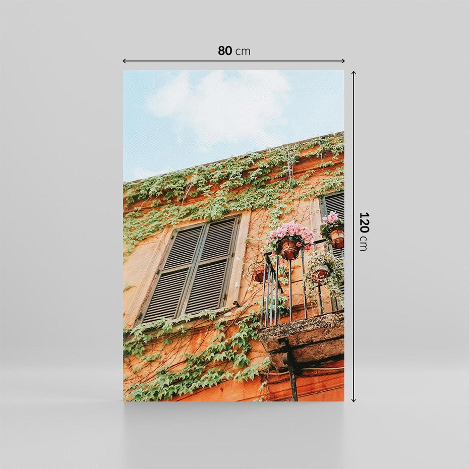 Obraz na płótnie 80x120 - Okno do włoskich budynków - włoskie, budynki
