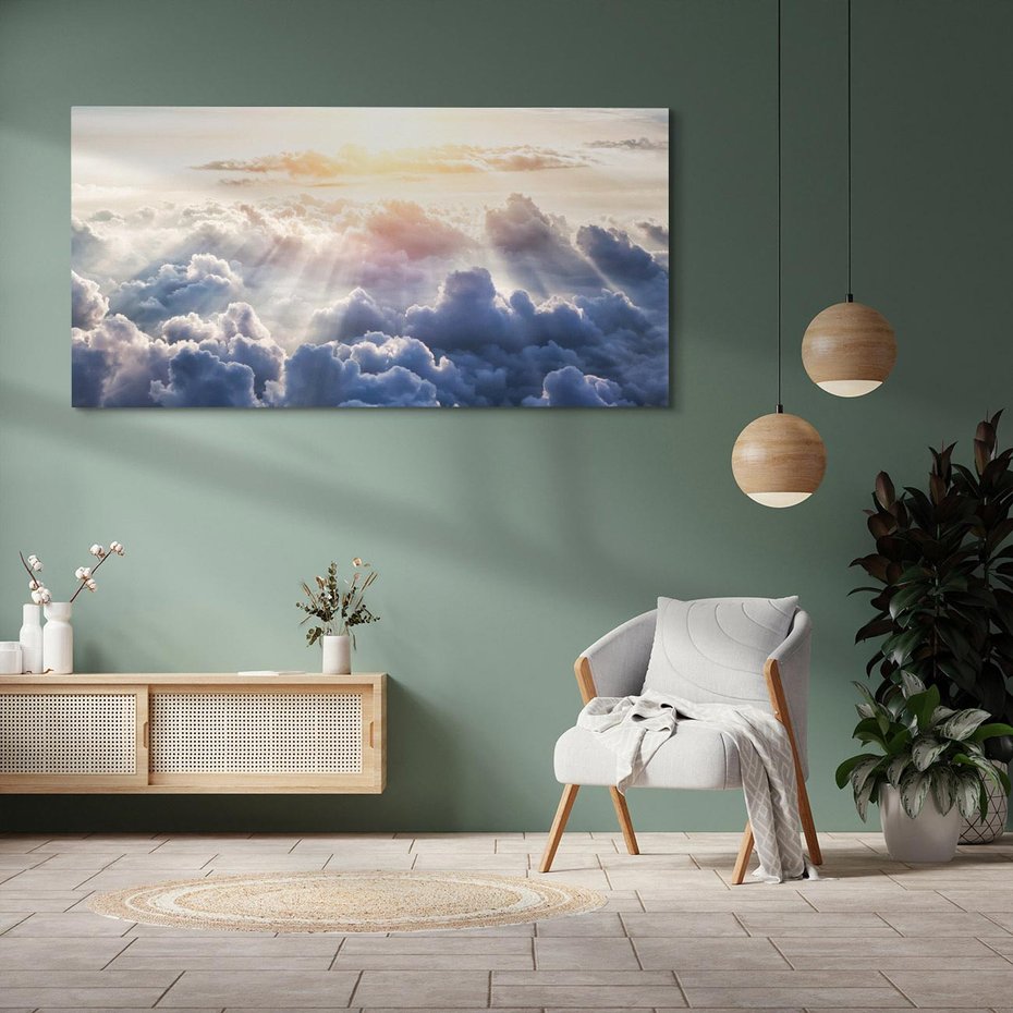 Obraz na płótnie 100x50 - Inspirujące widoki - niebo, słońce