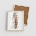Plakat w ramie 40x50 - Minimalizm Palmowy: Sucha Uroda - sucha palma, minimalizm - rama drewno