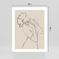 Plakat bez ramy 40x50 - Bezkresny Taniec - kobieta, szkic