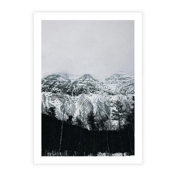 Plakat bez ramy 30x40 - Zimowe Uroki Gór - góry ośnieżone, krajobraz górski