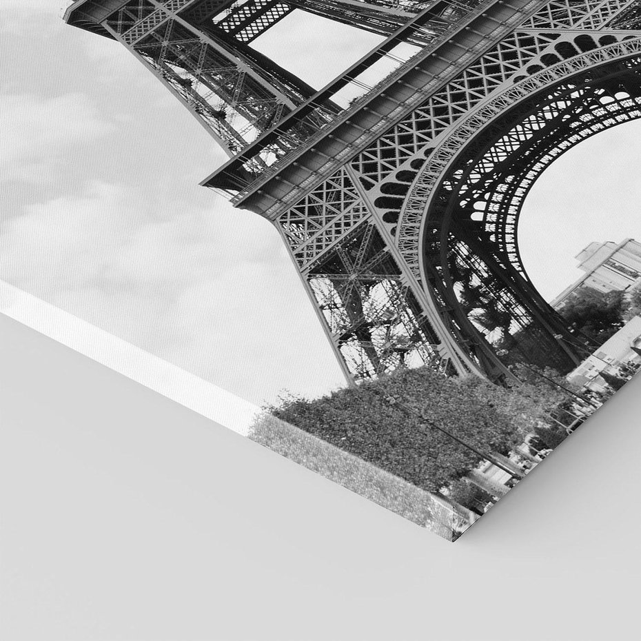 Obraz na płótnie 50x70 - Nocna panorama Paryża z wieżą Eiffla - Eiffla, Paryż