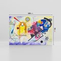 Obraz na płótnie 100x70 - "Żółty-Czerwony-Niebieski" Wassily Kandinsky - Reprodukcja - reprodukcja, obraz na płótnie