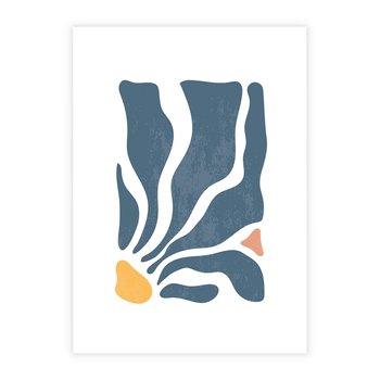 Plakat bez ramy 40x50 - Szkice Kwiatowych Promieni - nowoczesna kwiatowa grafika, styl retro