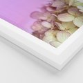 Plakat w ramie 30x40 - Kwiatowa Uroda - kwiaty, hortensje - rama biała