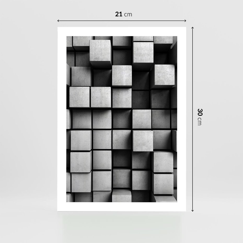 Plakat bez ramy 21x30 - Geometryczne Elegancje - nowoczesny, geometryczny