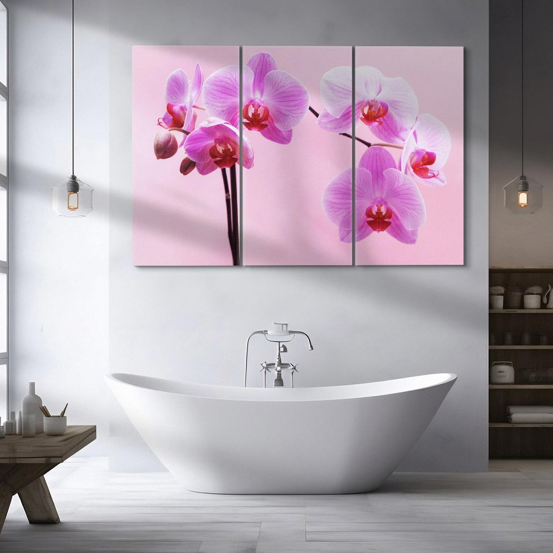 Obraz na płótnie 120x80 - Elegancka orchidea w pełnym rozkwicie - orchidea, kwiaty